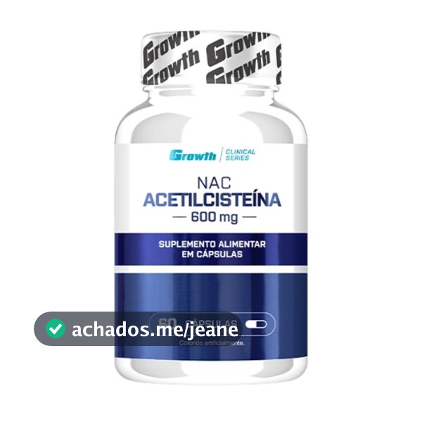 NAC (N-ACETIL L-CISTEÍNA) 60CAPS - GR0WTH SUPPLEMENTS