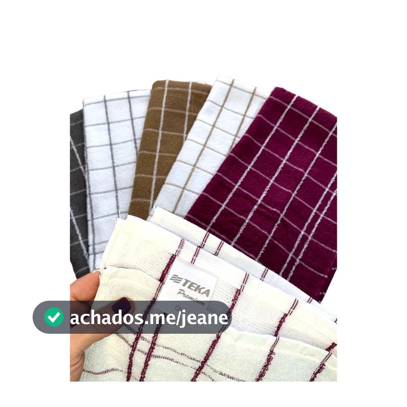 Kit com Pano de Prato Atoalhado TEKA Chef 100% Algodão
