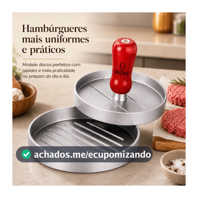 Molde De Hamburguer Caseiro Artesanal Multiuso 12cm