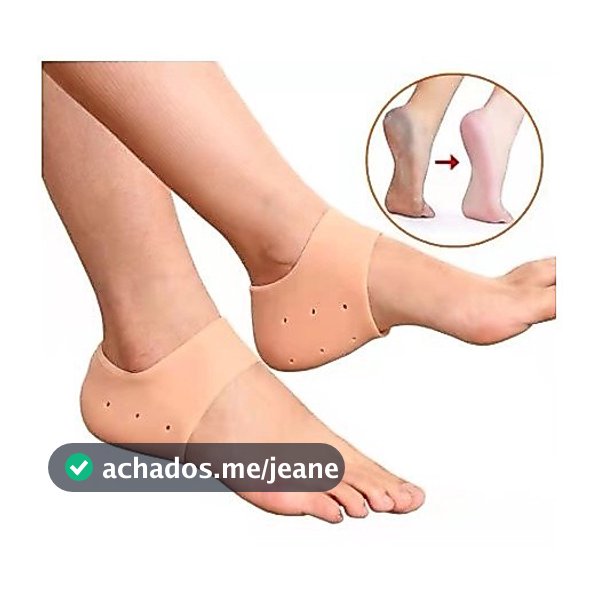 1/2/3 Pares Meia Palmilha Silicone Gel Ortopédica Calcanhar Esporão Cor Da Pele
