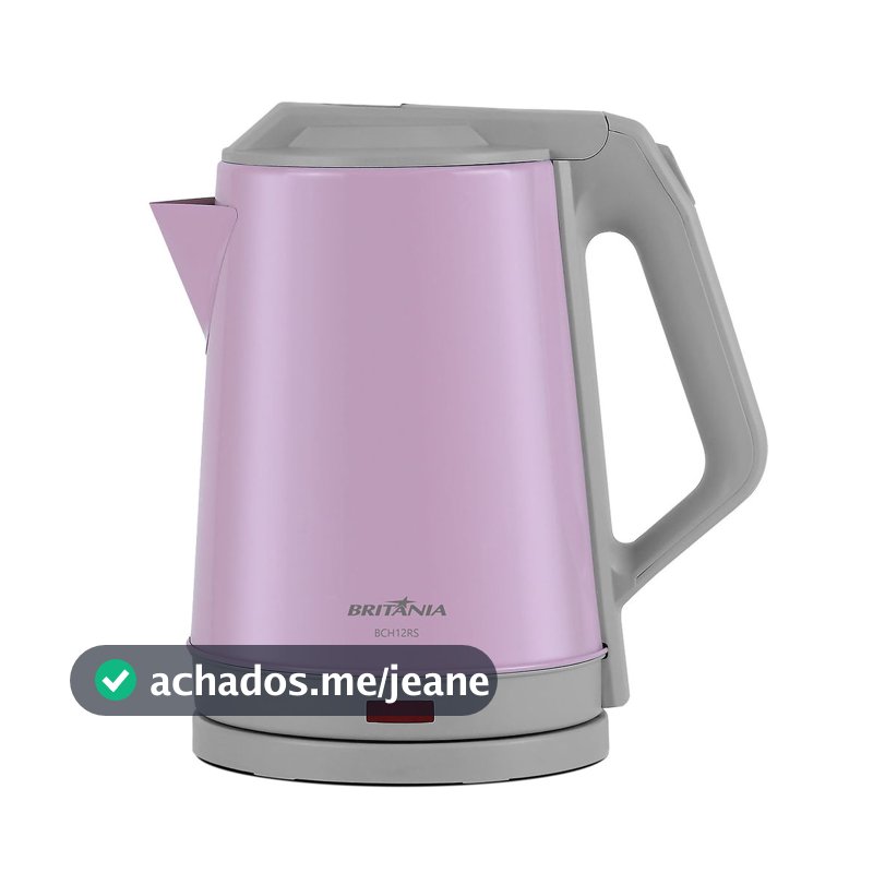 Chaleira Elétrica Rosa Britânia 1,9L Inox BCH12RS