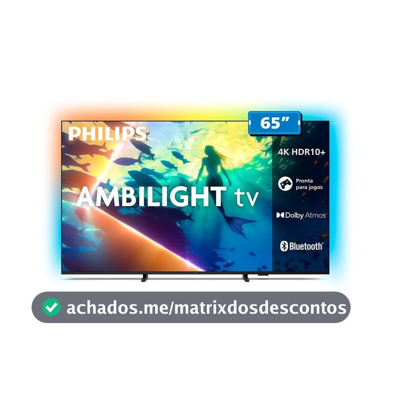 Smart TV LED 65 65PUG8100/78 UHD HD 4K Philips