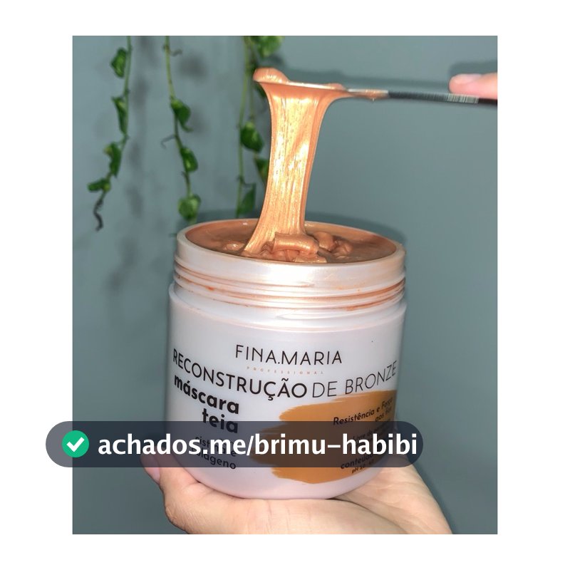 MEGA RECONSTRUÇÃO EFEITO TEIA BRONZE - MÁSCARA DE ALTO IMPACTO - FINA.MARIA PROFESSIONAL