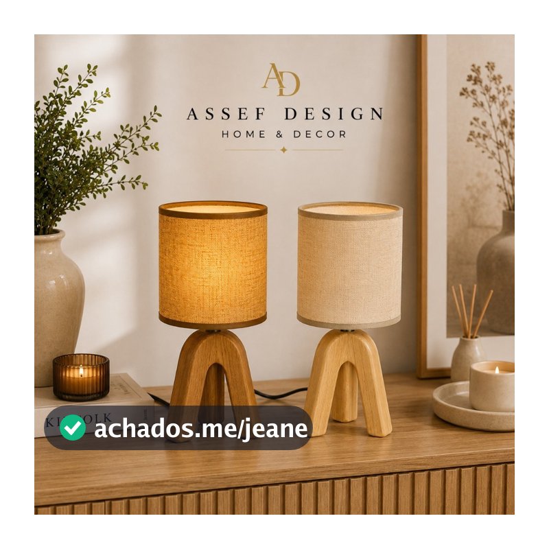 Luminária Abajur de Cabeceira Moderno Criado Mudo Mesa Sala Quarto Escritório Com Cúpula Bivolt Base Cerâmica