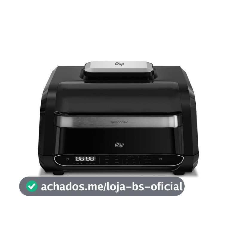 Fritadeira Elétrica Airfry Barbecue Heat Digital Prosdócimo WC AB1030 6,6L 1700w Preto Wap