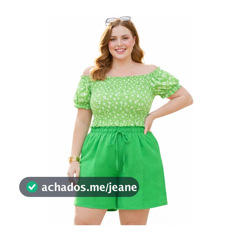Short Feminino DUNA Plus Size soltinho verão casual várias cores