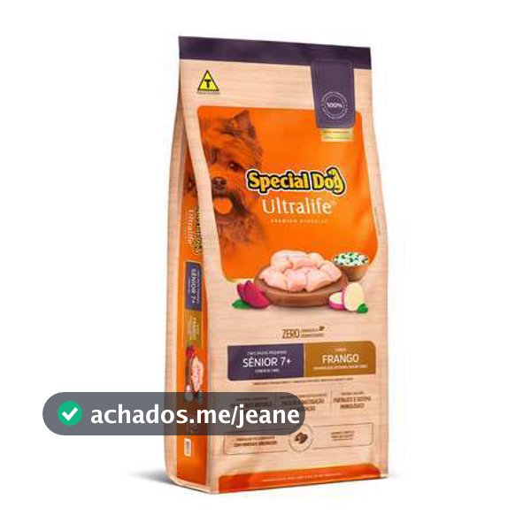 Ração Special Dog Ultralife Sênior Raça Pequena Frango 15kg