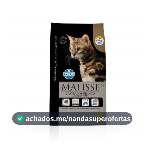 Ração Farmina Matisse Frango para Gatos Castrados 7,5kg