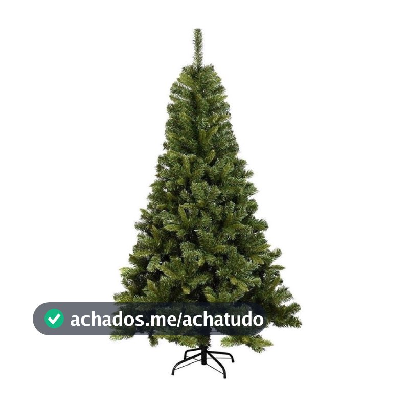 Árvore De Natal Pinheiro Grande Luxo 180cm 750 Galhos Verde  5279