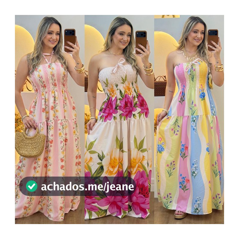 Vestido Feminino Longo Camadas Serena Tecido Duna Tendencia Lançamento 2026