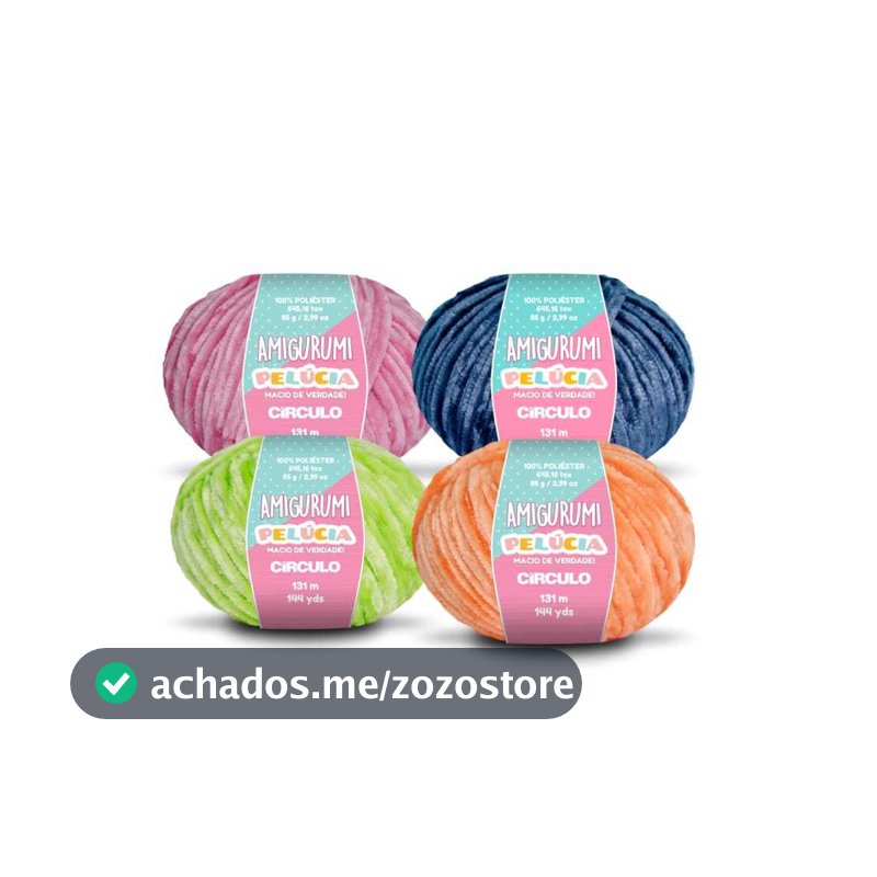 Linha Fio Amigurumi Pelúcia 131m - Circulo