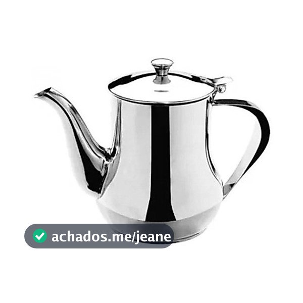Bule Jarra Inox Para Chá Café E Leite 680ml Com Tampa