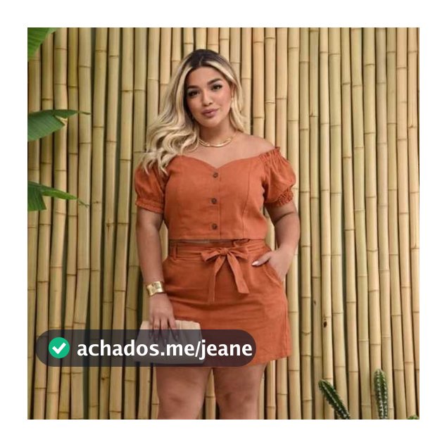 Conjunto Short Saia e Blusa Plus Size Confortável Veste Bem Moda Plus Fashion