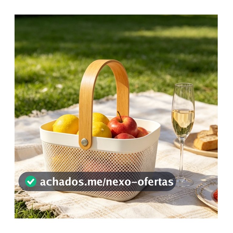 Cesto Organizador Multiuso plástico  Fruteira Decorativa para Casa Cozinha Mesa Posta Café