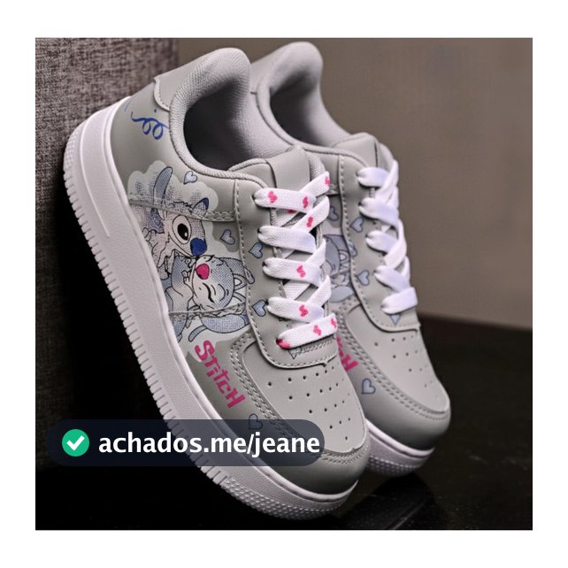Tênis infantil Stitch Feminino Rosa/ Azul LANÇAMENTO