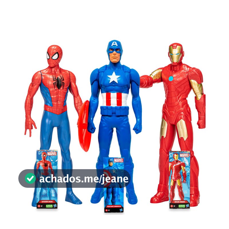 Kit 3 Personagens Marvel Vingadores Expression 20 cm Hasbro F6607