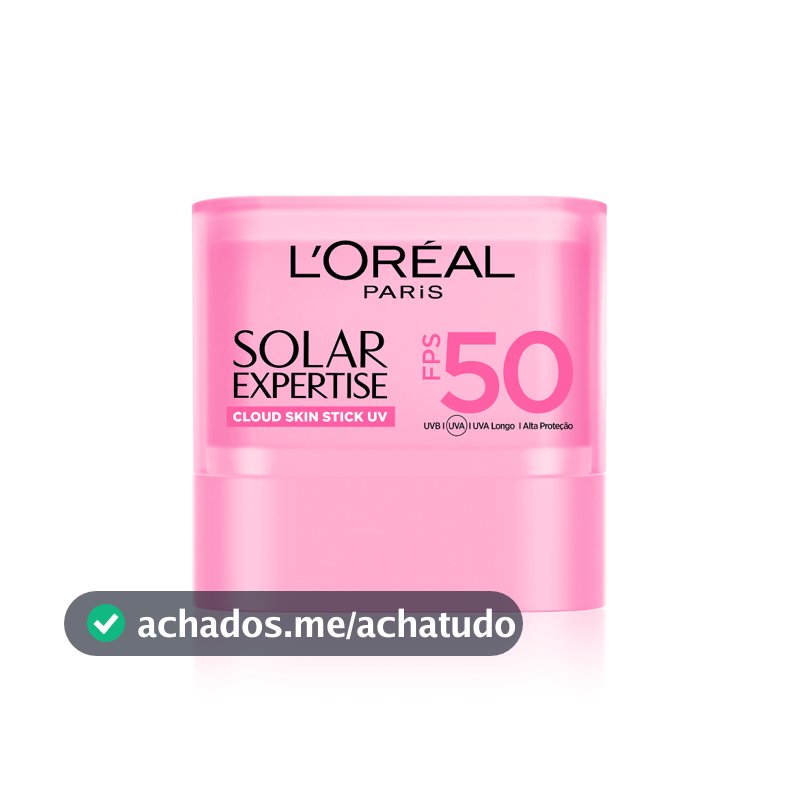 Protetor Solar em Bastão L'Oréal Paris Solar Expertise Cloud Skin FPS 50 12.2g