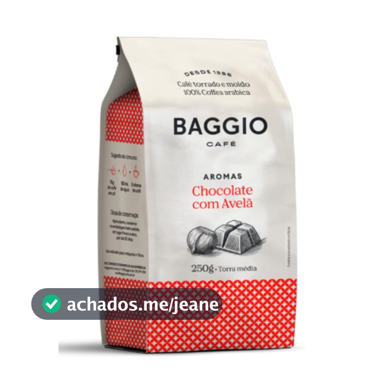 Café Baggio Café Torrado E Moído Aroma De Chocolate Com Avelã 250G