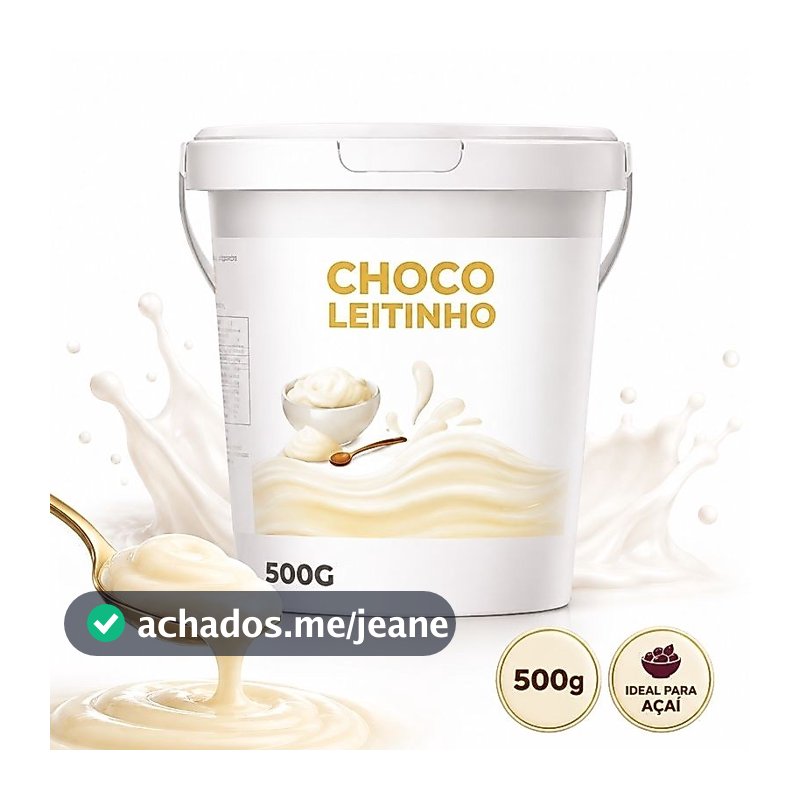 Creme Chocoleitinho 500g Sabor Leite em Pó Chocolate para Açaí Bolos e Confeitaria Diffood