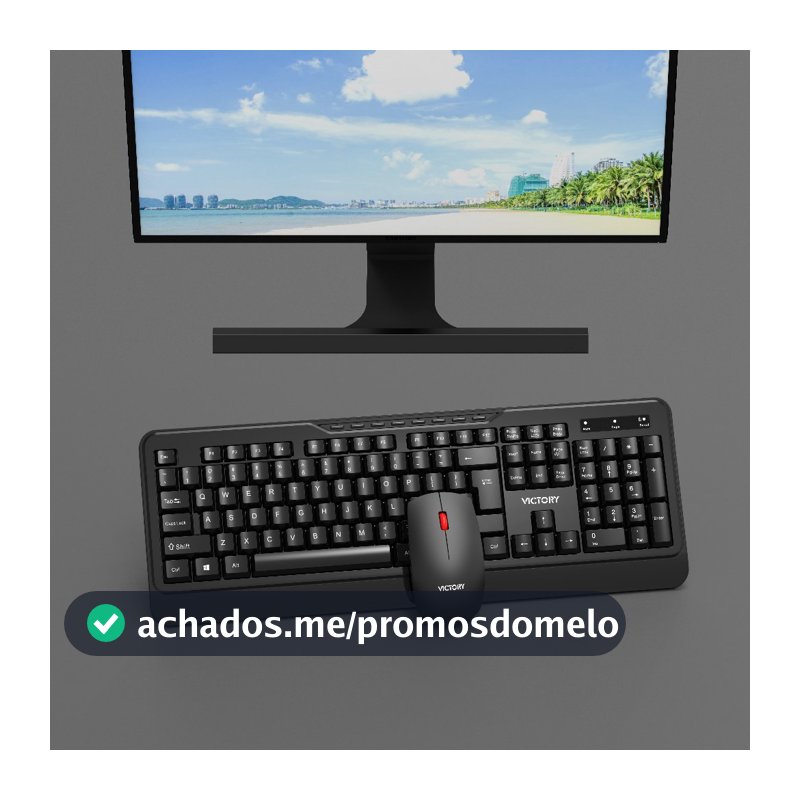 kit teclado e mouse sem fio