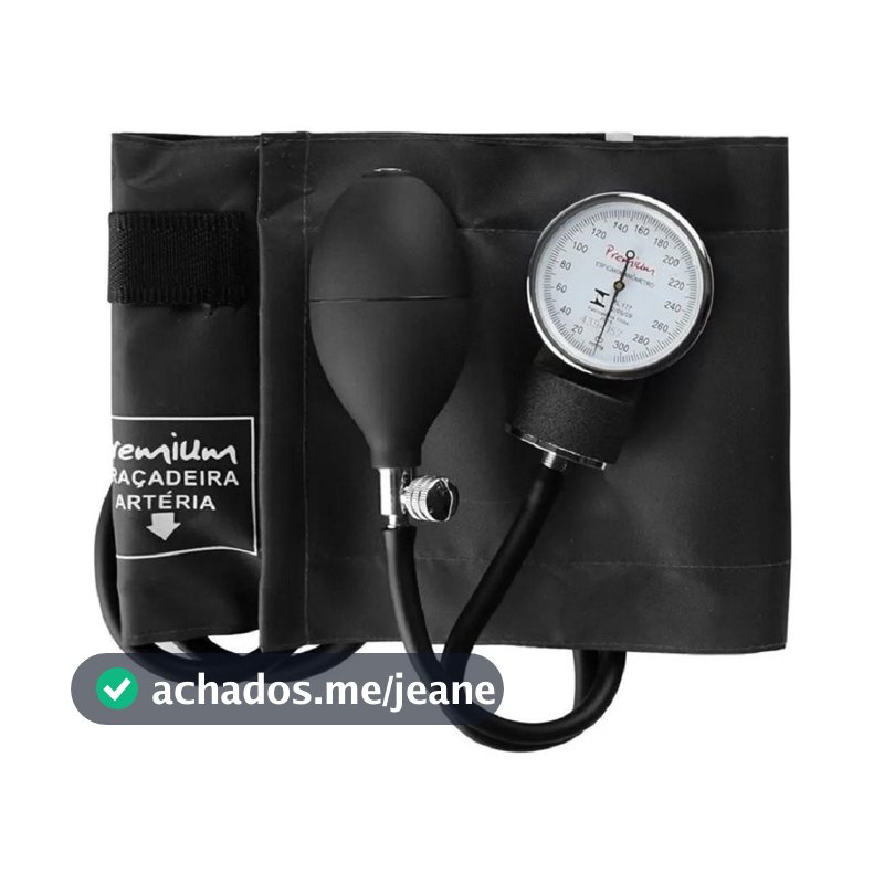 Aparelho De Pressão Esfigmomanômetro Adulto Premium