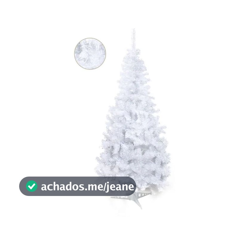 Árvore De Natal Portobelo Branca 180cm - Cromus