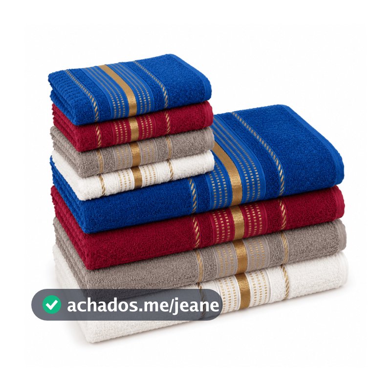 Kit 08 Toalhas 04 Banho e 04 Rosto Macia Felpuda Grande Algodão Laune haus
