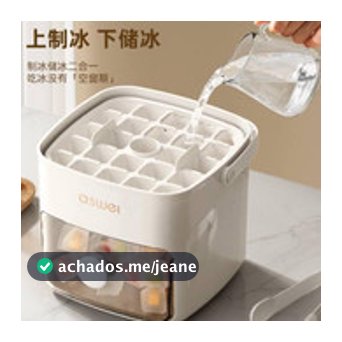 Forma de Gelo com Dispenser e Botão Solta Fácil com 1 Toque