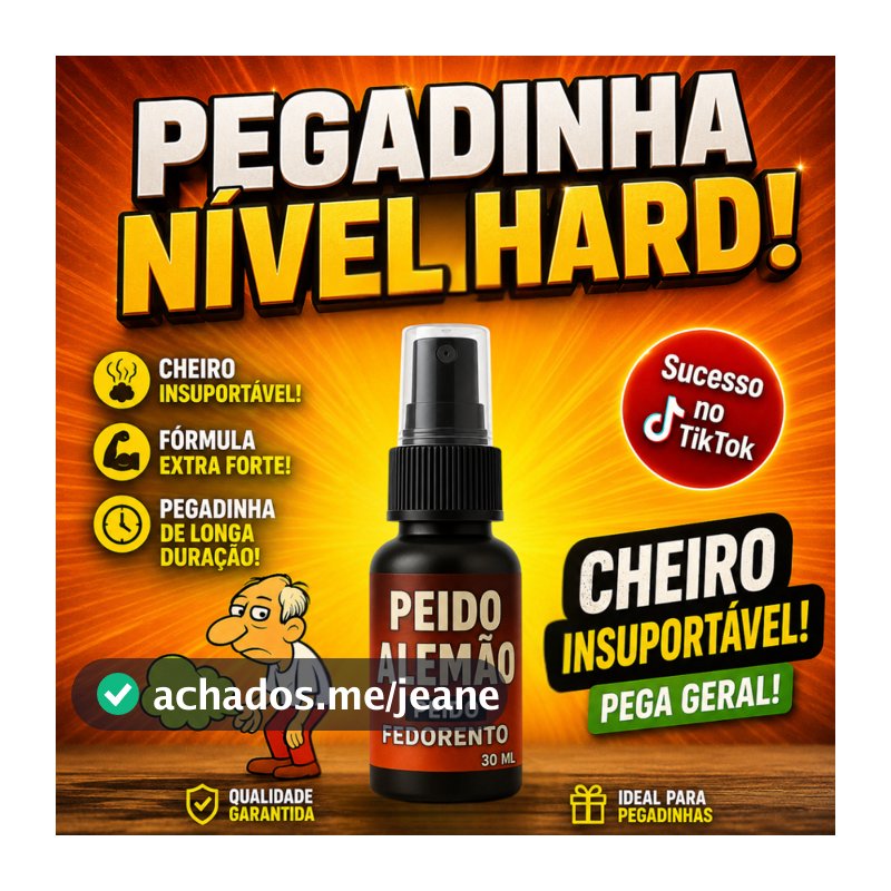 Peido Alemão Spray de Peido Pum Pronto 30ML Super Forte Pegadinha Trolagem Zueira Zoaçao Fedido