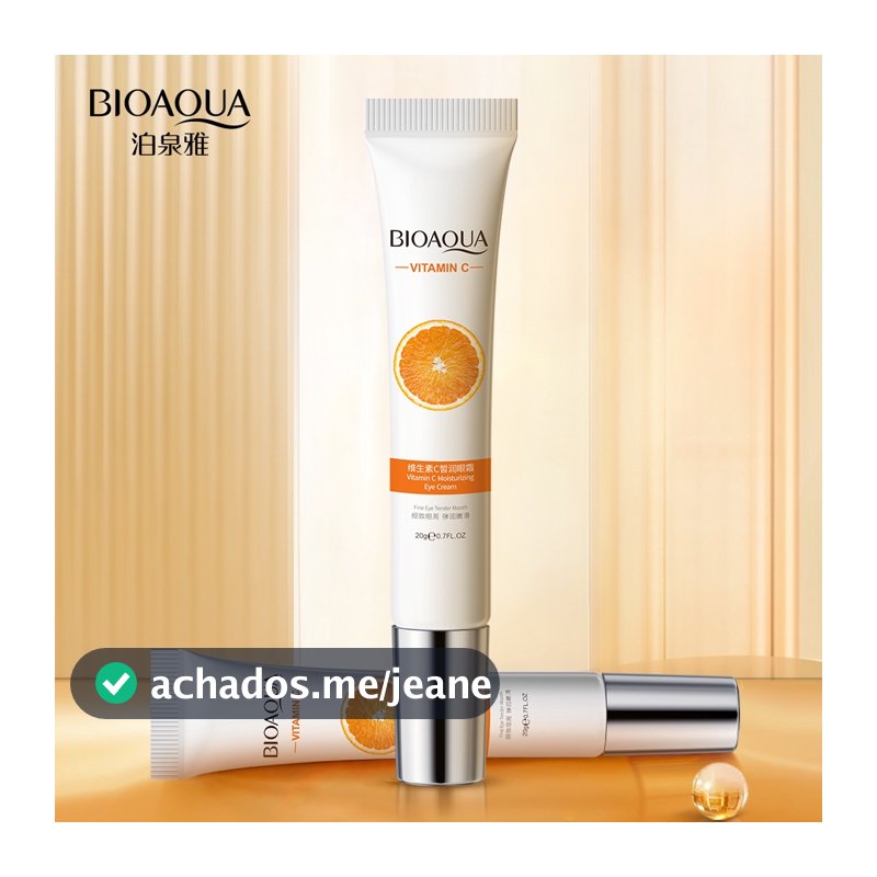 BIOAQUA Creme Para Os Olhos Com Vitamina C Remover Círculos Escuros Hidrata O Soro Brilhante