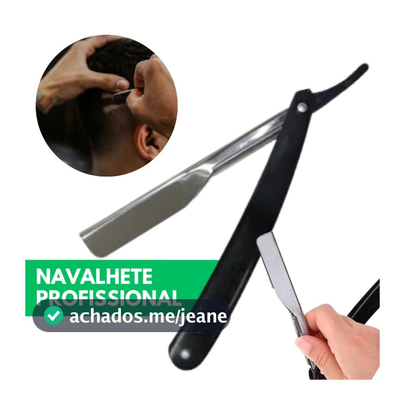 Navalha de Acabamento para Barba com Opção de 10 ou 30 Lâminas - Kit Profissional Completo