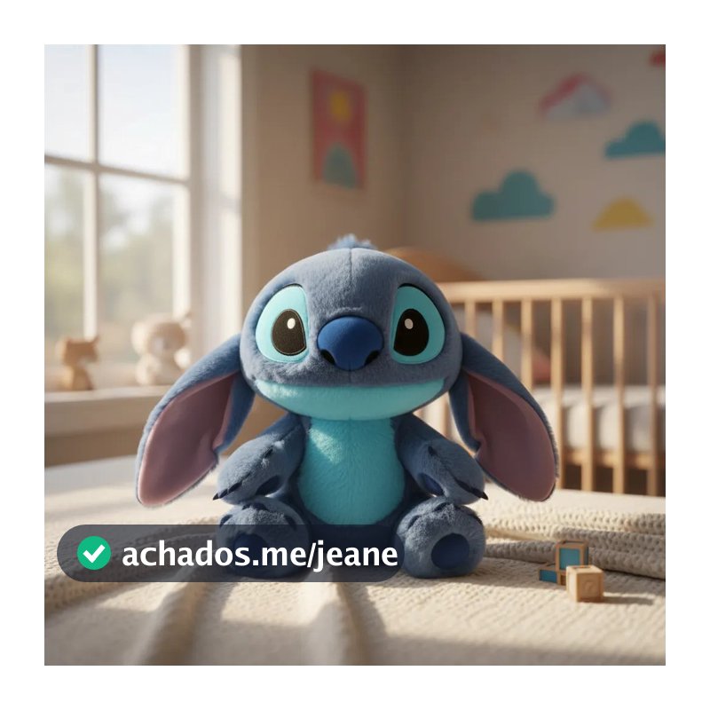 Urso de Pelúcia Stitch 40cm Personagem Disney Macio Antialérgico Alta Qualidade