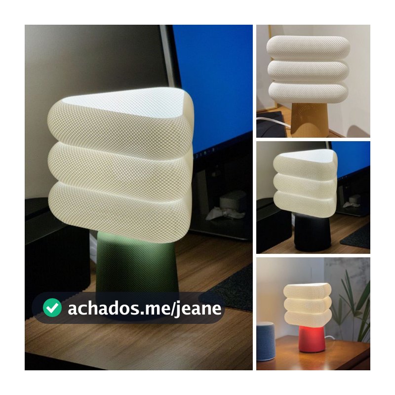 Abajur Luminária de Mesa LED Luz Quente Bivolt 110v 220v – Quarto Escritório Sala Decoração