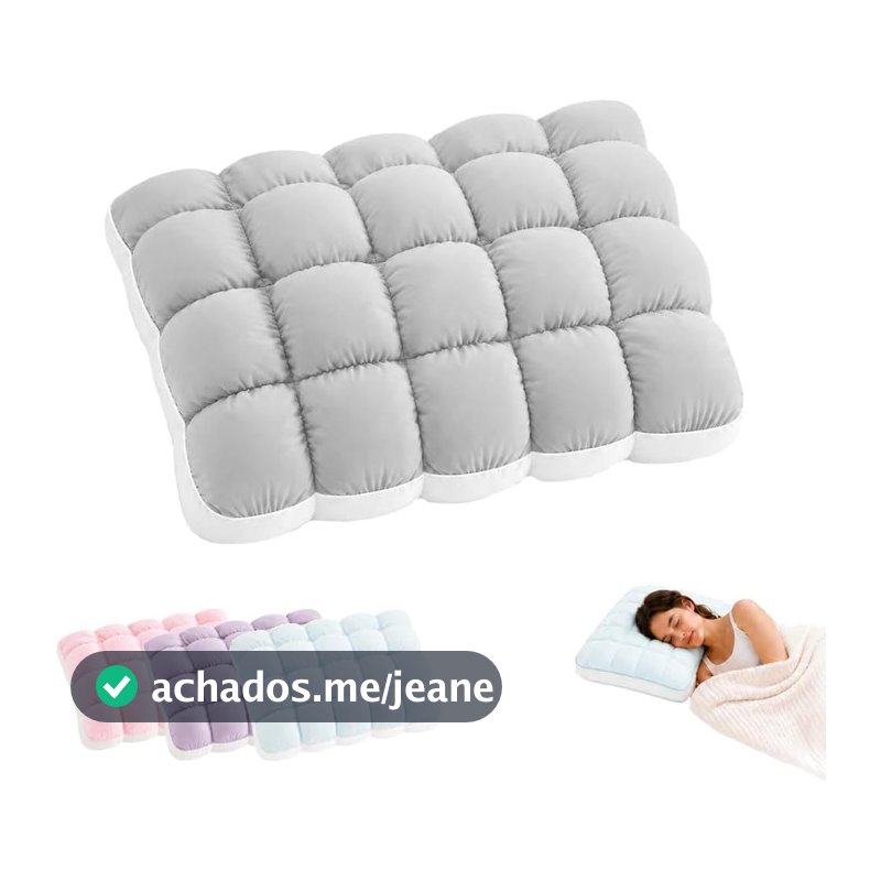 Almofada Refrescante De Marshmallow , Travesseiro De Cama Acolchoado Com Toque Fresco Para Adultos Dormir Fofo Tipo Nuve