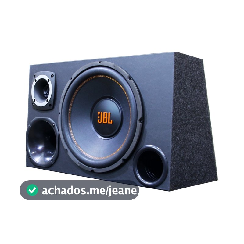 Caixa Trio Som Automotivo Completa Selada Subwoofer Jbl