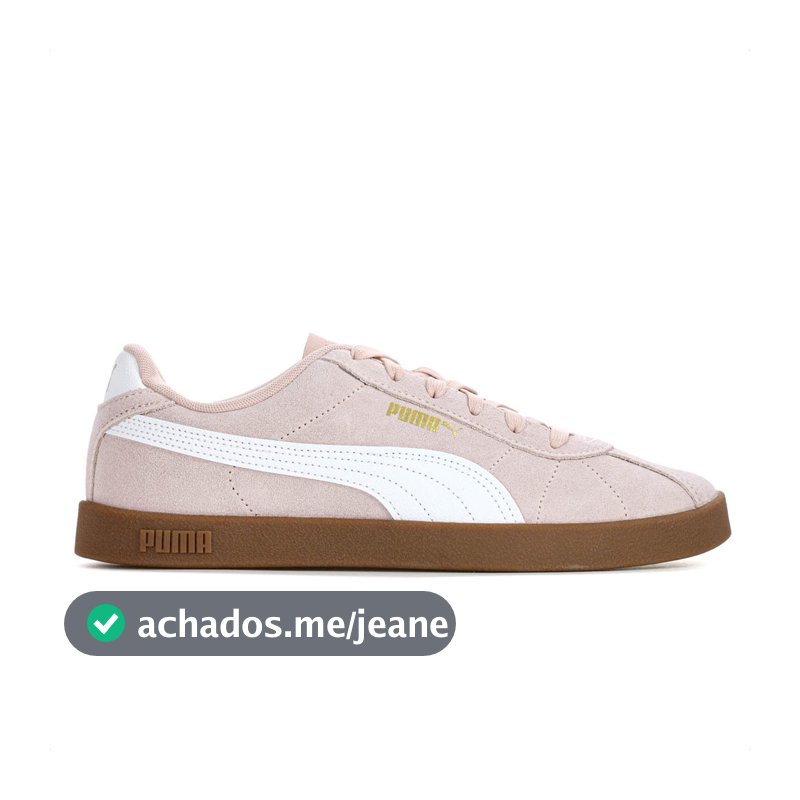 Tênis Puma Club II Rose e Branco - Feminino