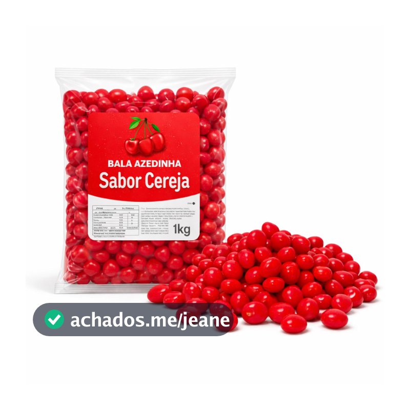 Bala Azedinha Cereja por kg (kuky) - Doce Ácida Azeda para Festas Aniversário Eventos