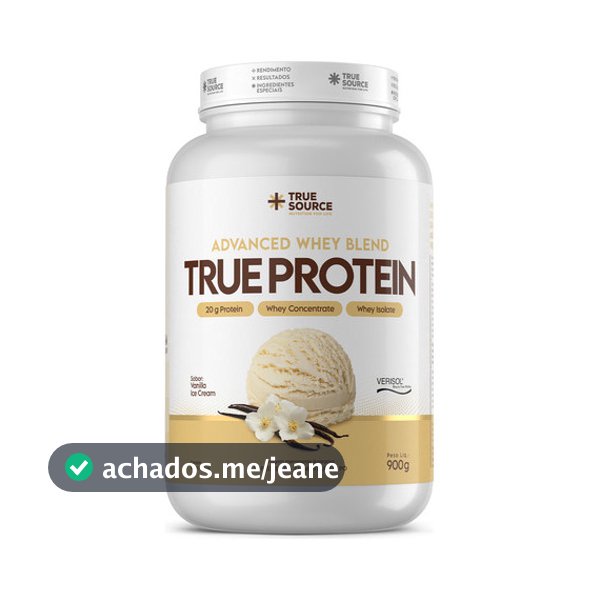 True Protein Vanilla Ice Cream 900g True Source Sabor Baunilha
