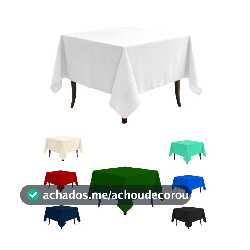 KIT 10 TOALHAS DE MESA OXFORD 1,50 X 1,50 – FESTA BUFFET RESTAURANTE - IDEAL PARA 4 LUGARES