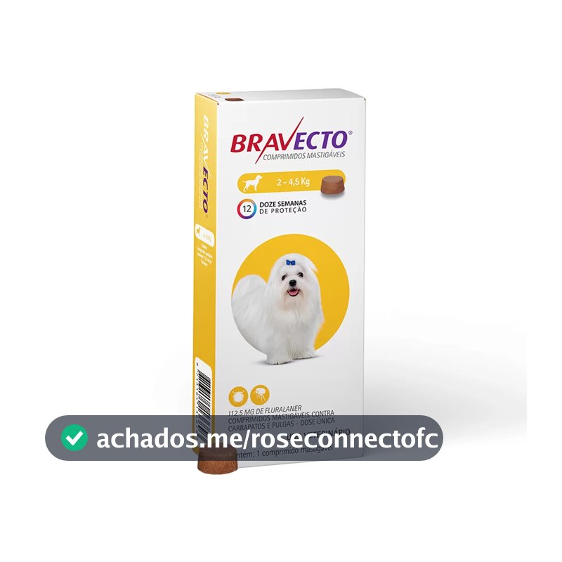 Bravecto Cães de  2 a 4,5kg - 112,5mg