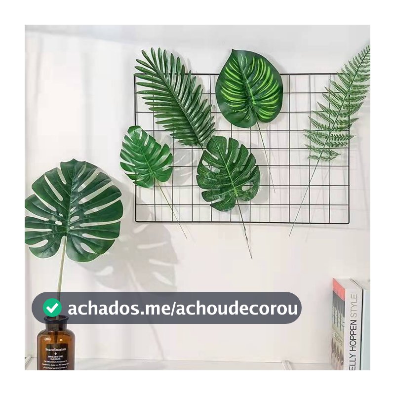 20 Peças Folha Costela Artificial, Folhas Artificiais Para Decoração