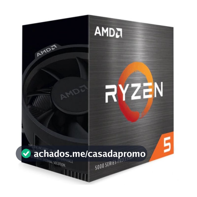 Processador AMD Ryzen 5 5500, 3.6GHz, Cache 16MB, Hexa Core, 12 Threads, AM4 - 100-100000457BOX