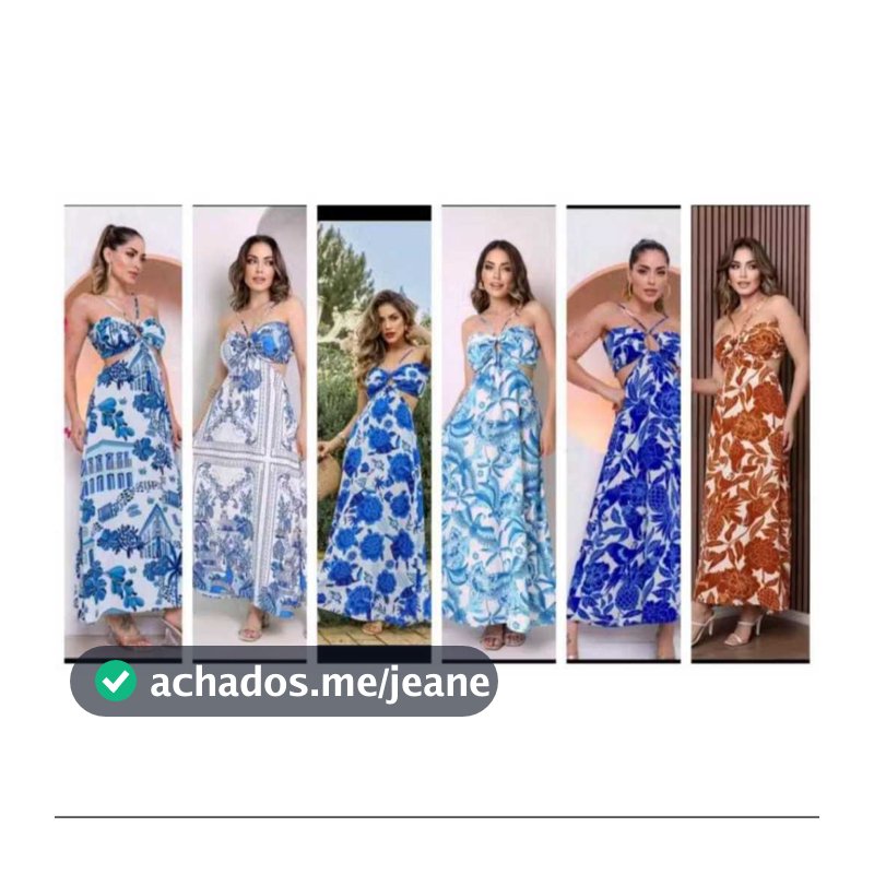 Vestido Longo Estampada Longo Alça Com Bojos Vazado Novo Verao Moda