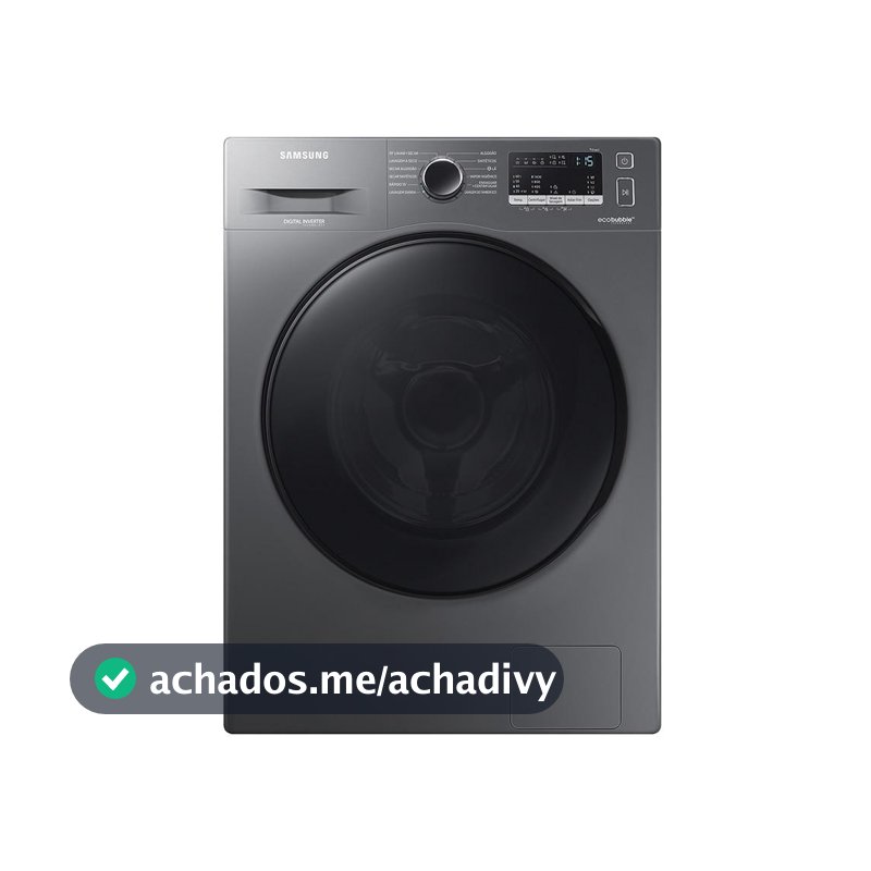Lava e Seca Samsung 11kg Inox 220V Eco Bubble Digital Inverter com Vapor Higieniza
