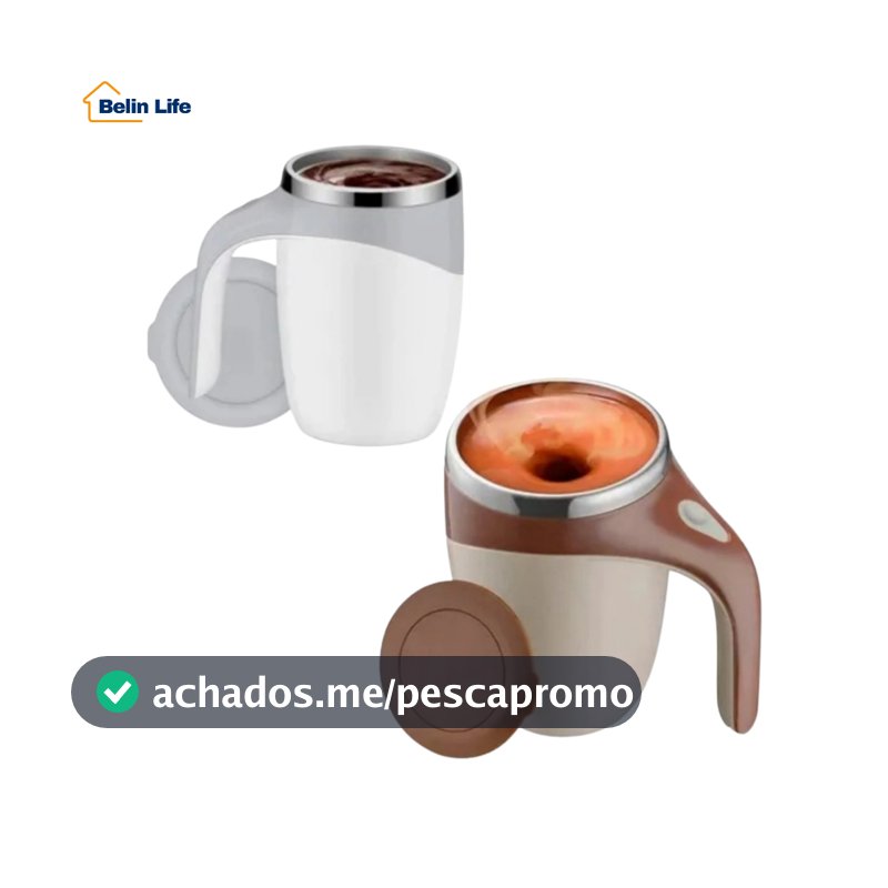 Caneca Magnética Com Mistura Automática 380ml