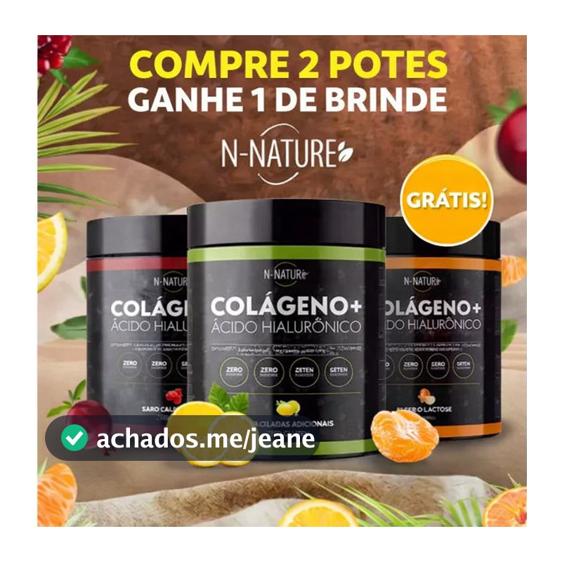 Kit 3 Pote Colageno + Ácido Hialuronico 216g Mega Oferta + Frete Gratis