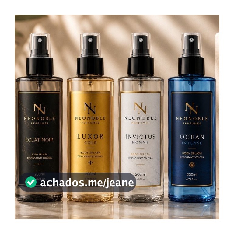 Perfumes Body Splash Masculinos 200ml Importados Fixação Longa Duração Deo Colônia NeoNoble