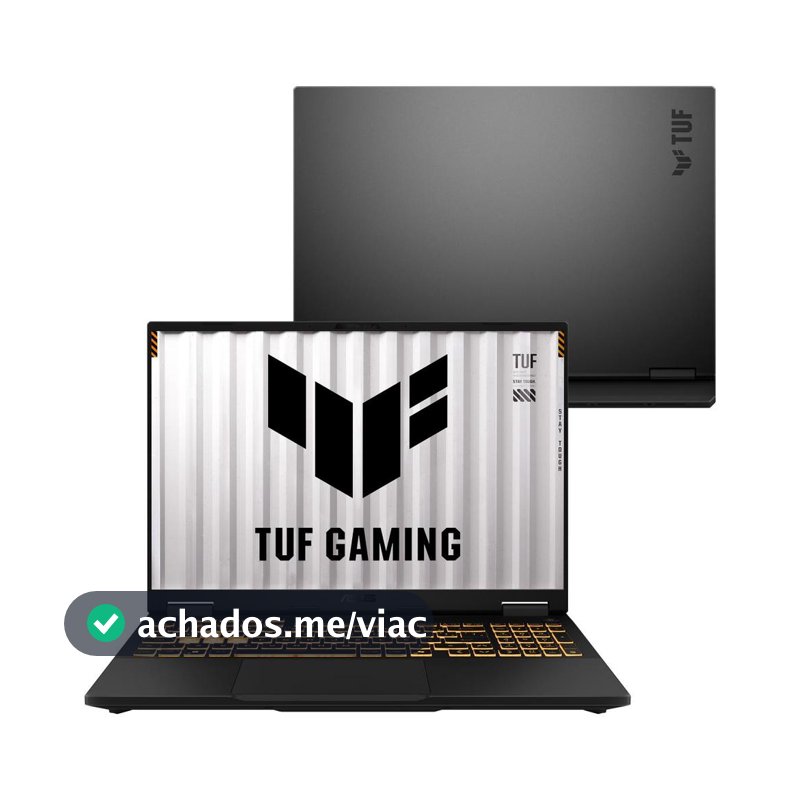 Notebook ASUS TUF Gaming F16 Intel i5  NVIDIA RTX™ 5060 16GB  512GB SSD  Windows 11, tela 16" LED FHD+ nível IPS- RV260W