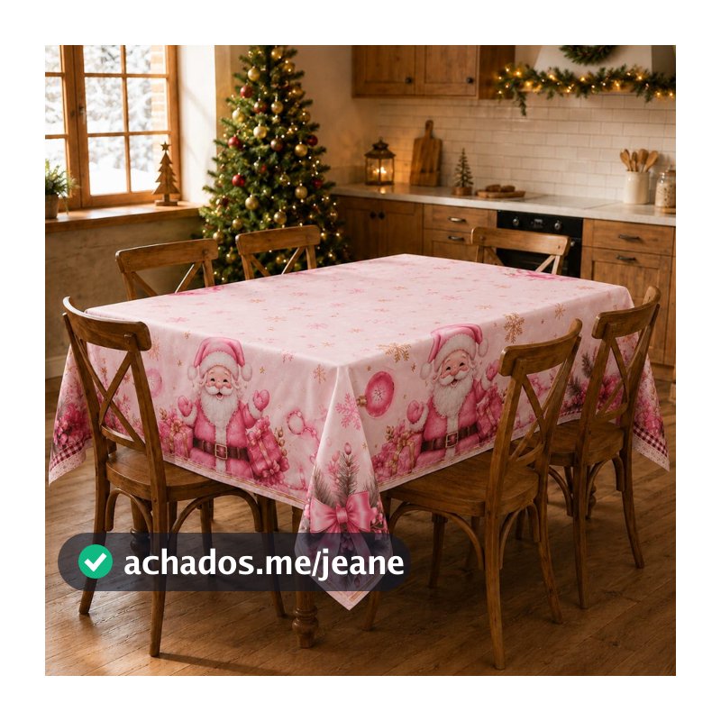 TOALHA DE MESA ESPECIAL NATAL 4 ,6 , 8 LUGARES OXFORD ESTAMPADA TOP CEIA NATAL BOAS FESTAS ANO NOVO