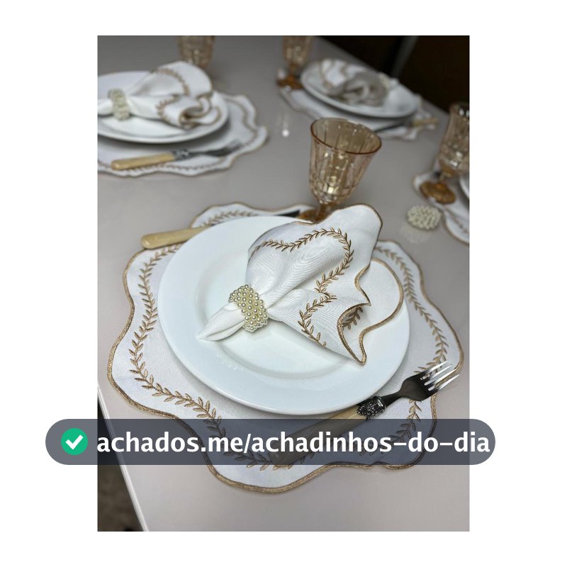 Kit Jogo Americano 4 Pçs Souplats Mesa De 2 Lugares Para Casal Namorados Mesa Posta Guardanapo Supla